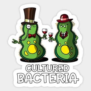 Biology Cultured Bacteria Joke Sticker
